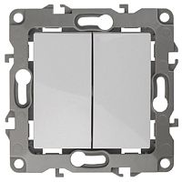 Выключатель без рамки Эра S12 2-кл 10А белый картинка